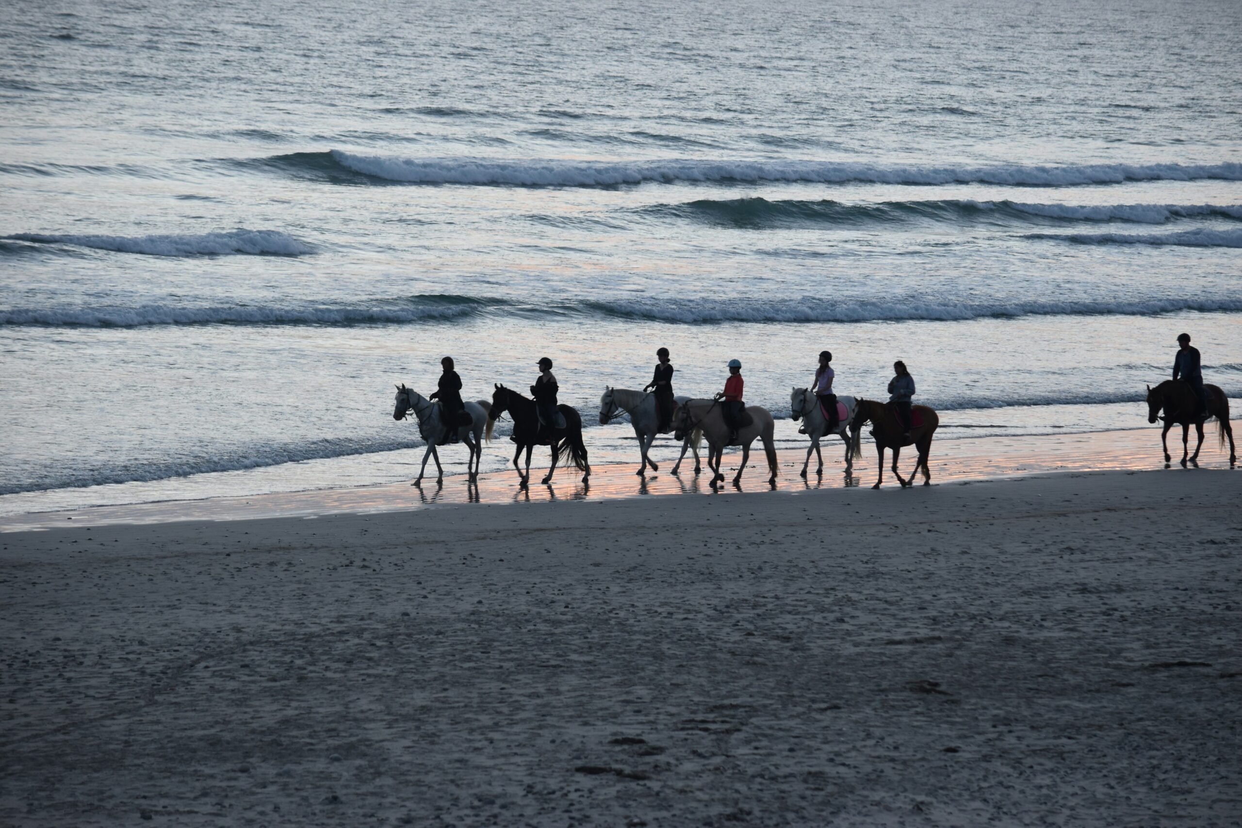 cabalgata en grupo